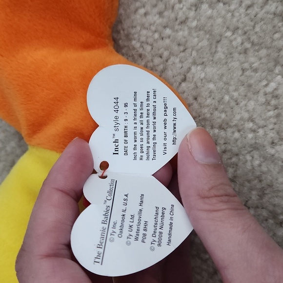 Inch the worm beanie baby plus buddy - Picture 5 of 9